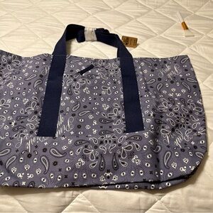 Victoria's Secret Blue Paisley Tote